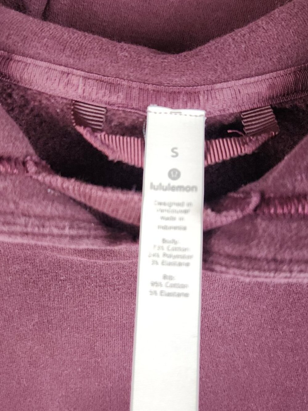 Lululemon All Yours Hoodie Women Small Cassis 4-Way Stretch Soft Kangaroo Pocket - Picture 3 of 11